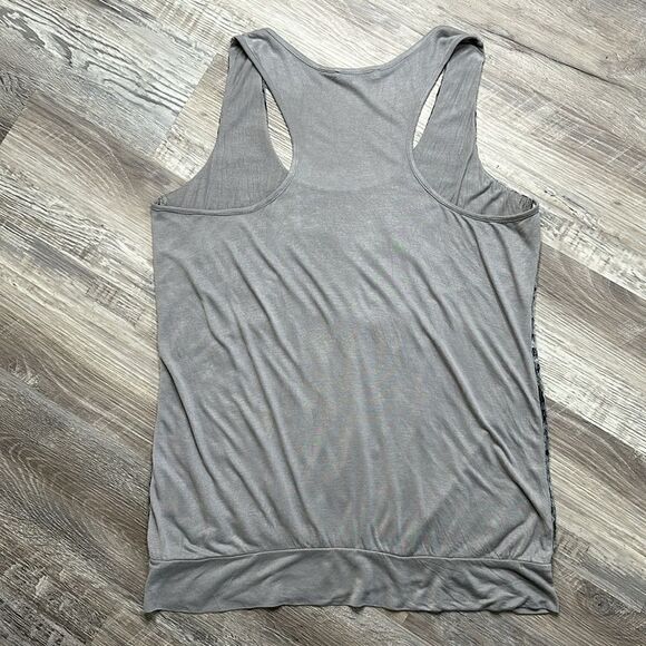 Matty M silver sequence, scoop neck tank top |size large | 1589 WA - Picture 6 of 8